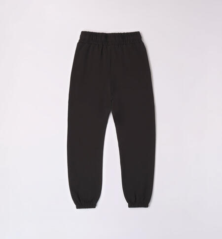 iDO tracksuit bottoms for girls from 8 to 16 years NERO-0658