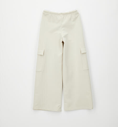 Pantalone tuta ragazza ECRU'-0164