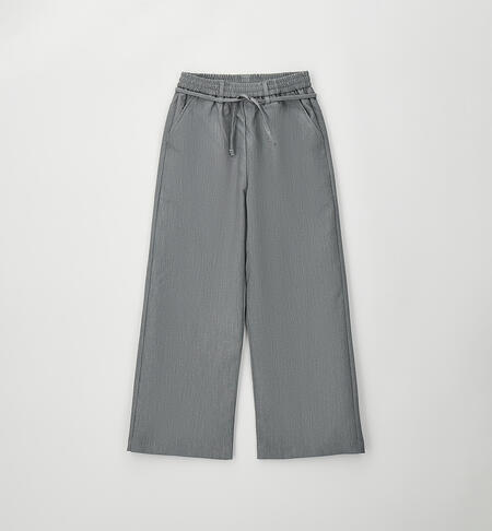 Girl's tracksuit trousers GRIGIO MELANGE-8970