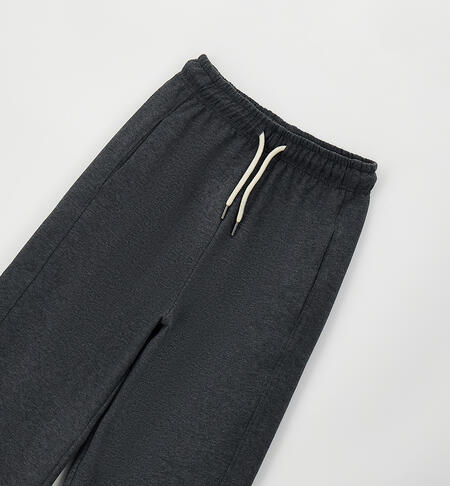 Pantalone tuta ragazza GRIGIO MELANGE SCURO-8994