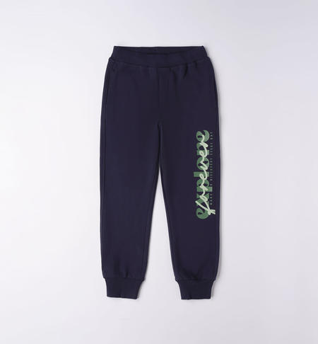 Boy's "explore" tracksuit trousers BLUE