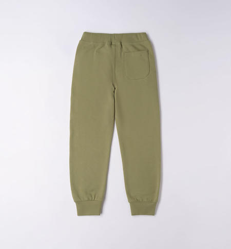 Pantalone tuta ragazzo "explore" da 8 a 16 anni iDO VERDE SALVIA-5454