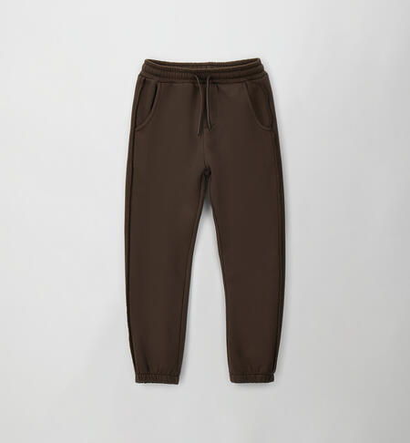 Pantalone tuta ragazzo MARRONE