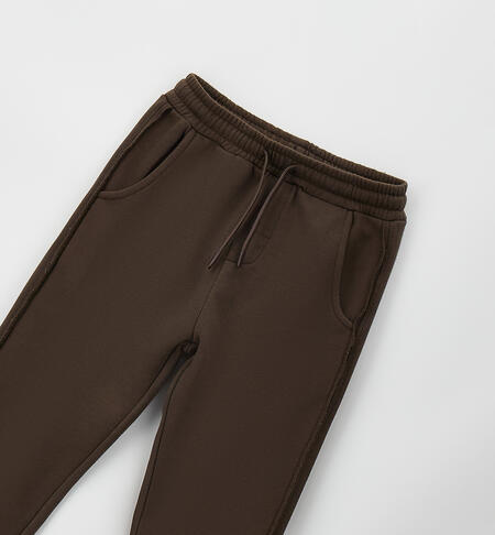 Boy's tracksuit trousers MARRONE-0854
