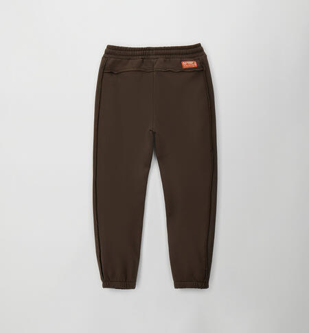 Pantalone tuta ragazzo MARRONE-0854