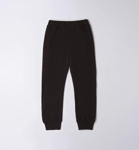 iDO colourful print tracksuit trousers for boys from 8 to 16 years NERO-0658