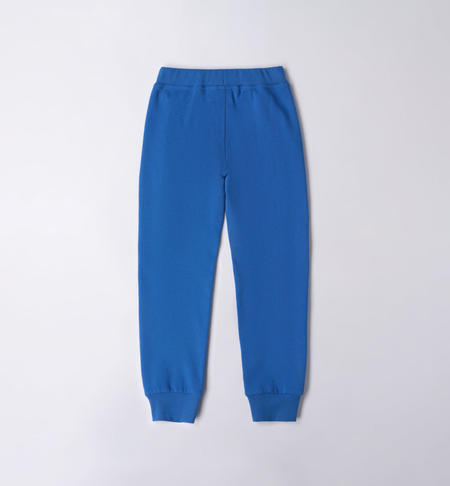 iDO colourful print tracksuit trousers for boys from 8 to 16 years ROYAL CHIARO-3734