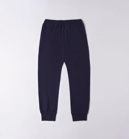 iDO solid colour tracksuit bottoms for boys from 8 to 16 years NAVY-3854