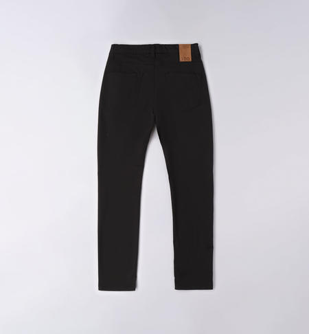 iDO twill trousers for boys from 8 to 16 years NERO-0658