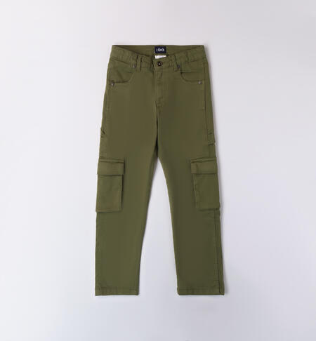 Pantalone verde per ragazzo VERDE MILITARE-5457