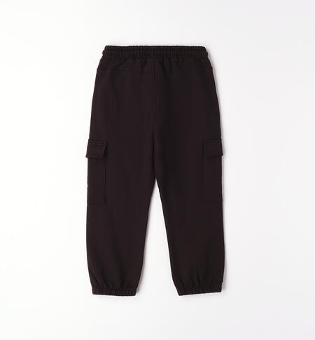Pantaloni 100% cotone bambino NERO-0658