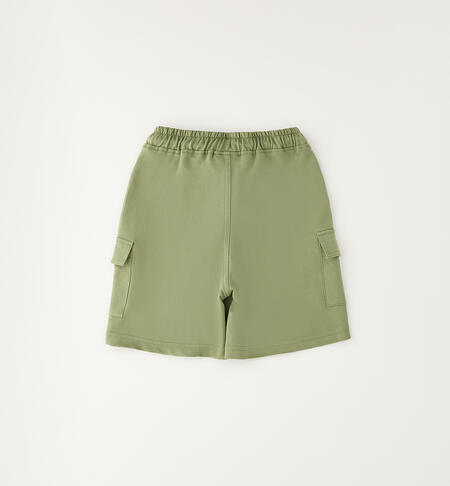 100% cotton trousers for boys VERDE SALVIA-5454