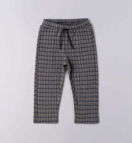 Children's checked trousers NAVY-3885