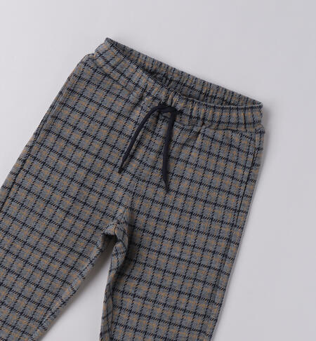 Children's checked trousers NAVY-3885