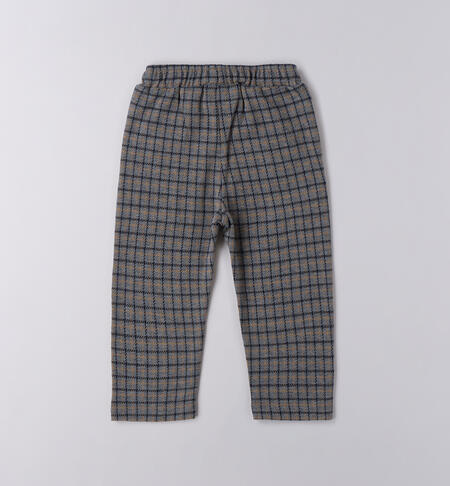 Children's checked trousers NAVY-3885