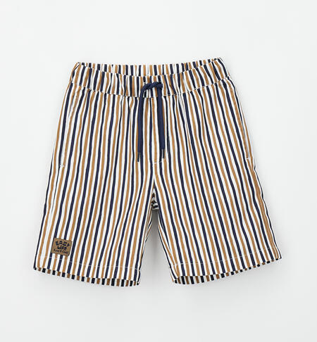 Striped trousers for boys BLUE