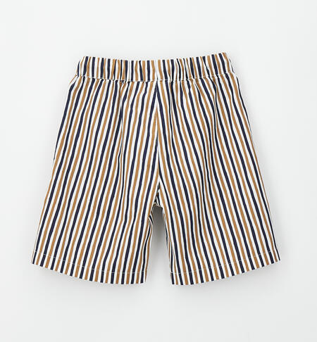Striped trousers for boys BIANCO-BLU-6BWF