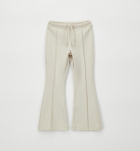 Pantaloni a zampa bambina BEIGE