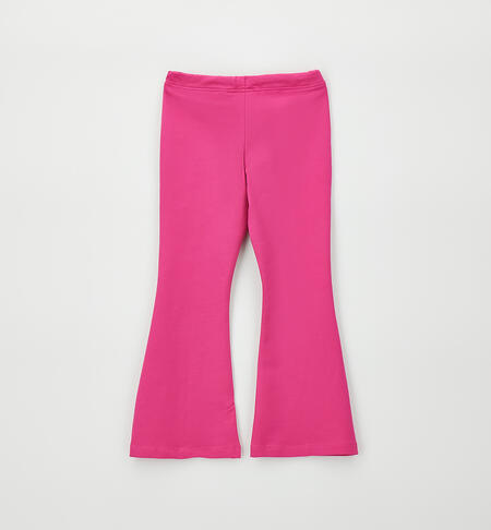 Pantaloni a zampa bambina FUXIA-2453