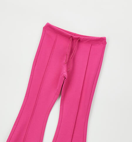 Pantaloni a zampa bambina FUXIA-2453