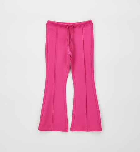 Pantaloni a zampa bambina FUXIA-2453