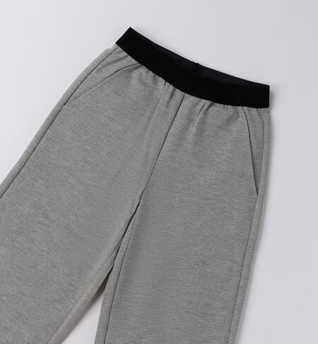 Pantaloni bambina iDO GRIGIO MELANGE-8970