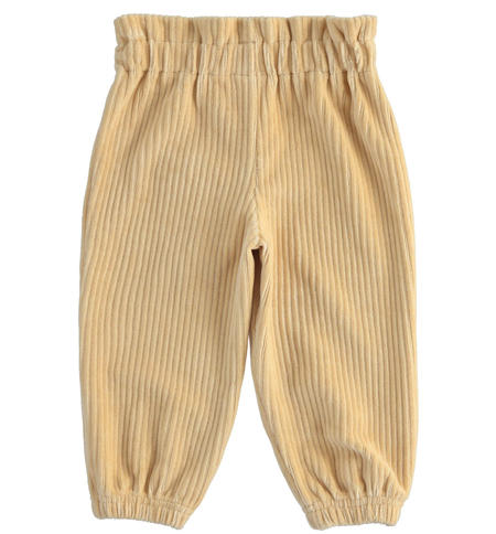 Pantaloni bambina in ciniglia - da 9 mesi a 8 anni iDO BEIGE-0732