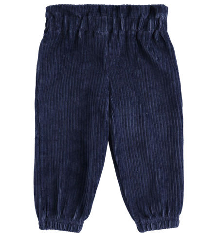 Pantaloni bambina in ciniglia - da 9 mesi a 8 anni iDO NAVY-3854