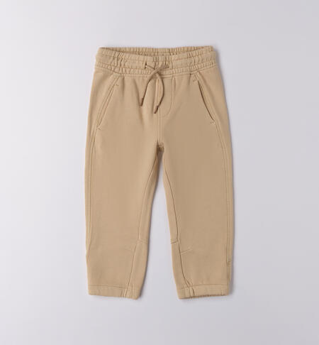 100% cotton children's trousers BEIGE