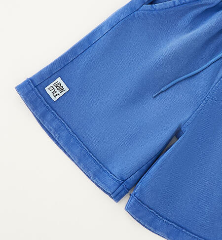 Pantaloni bambino 100% cotone TURCHESE-3743