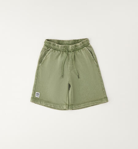 Pantaloni bambino 100% cotone VERDE SALVIA-5454