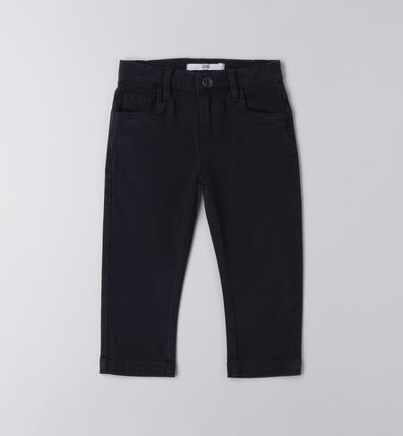 Pantaloni bambino con risvoltini BLU