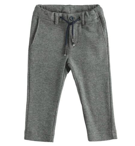 Elegant trousers for boys from 9 months to 8 years iDO GRIGIO MELANGE-8993