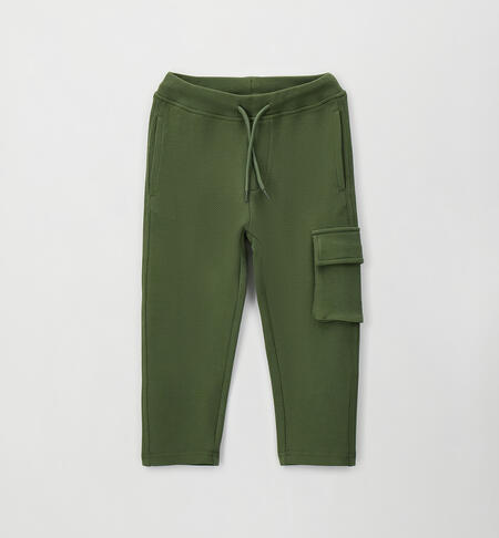 Pantaloni bambino in cotone VERDE