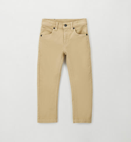 Pantaloni bambino slim fit BEIGE