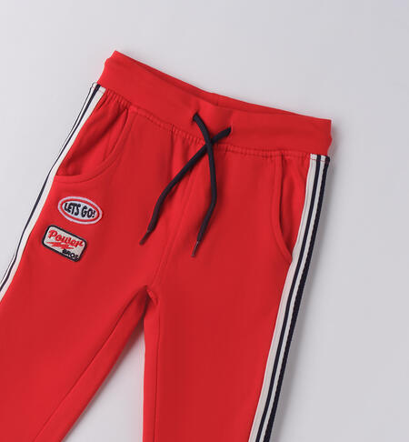 Pantaloni bambino sportivi ROSSO-2236