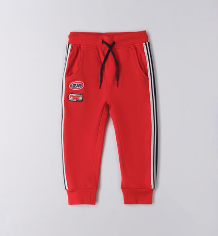 Pantaloni bambino sportivi ROSSO-2236