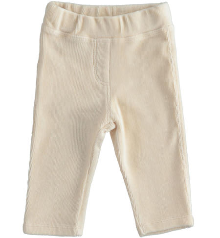 Pantaloni bimba in ciniglia - da 1 a 24 mesi iDO BEIGE-1033