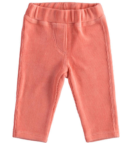 Chenille baby girl trousers from 1 to 24 months iDO ROSA-2337