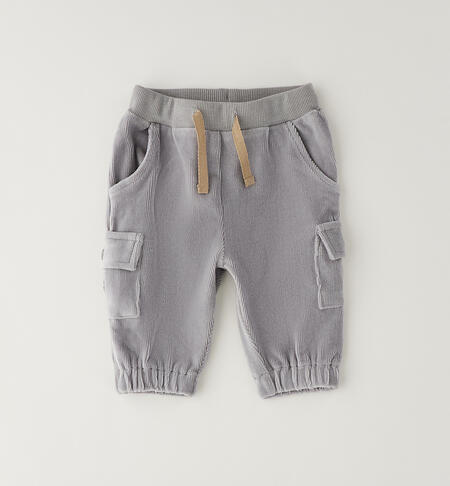 Pantaloni bimbo neonato GRIGIO