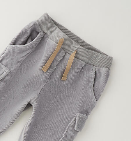 Pantaloni bimbo neonato GRIGIO-0518