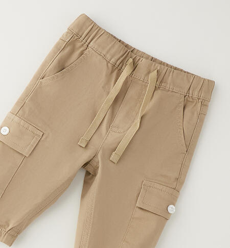 Pantaloni cargo neonato BEIGE-0471