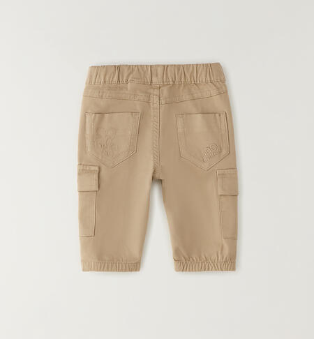 Pantaloni cargo neonato BEIGE-0471