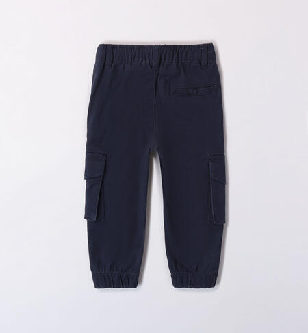 iDO cargo trousers for boys aged 9 months to 8 years NAVY-3885