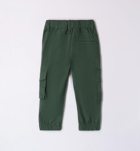 iDO cargo trousers for boys aged 9 months to 8 years VERDE-4727