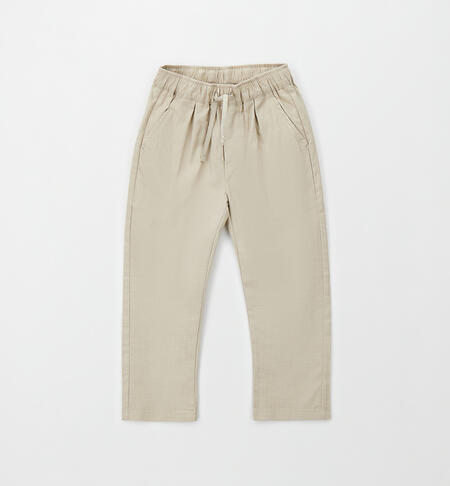 Pantaloni cerimonia bambino BEIGE