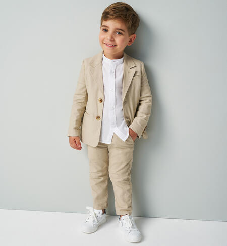 Pantaloni cerimonia bambino BEIGE