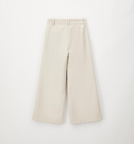 Pantaloni cerimonia da ragazza BEIGE-0434