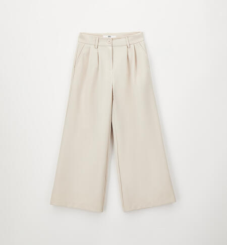 Pantaloni cerimonia da ragazza BEIGE-0434