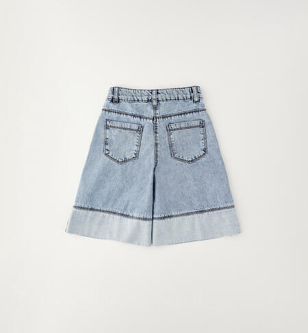 Pantaloni corti da bambina DENIM MARBLE EFFECT-7001